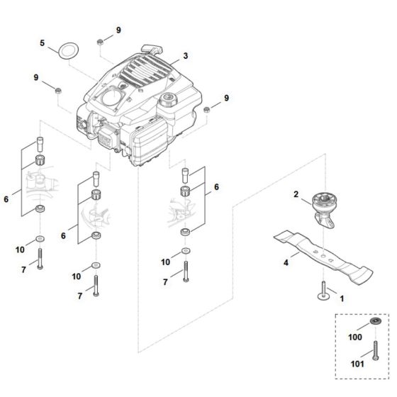 Engine & Blade Assembly