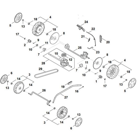 Chassis Assembly for Stihl RM 448.3 T