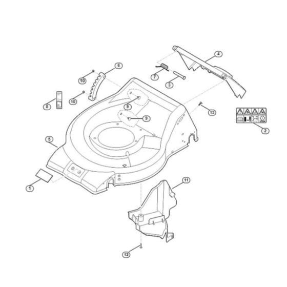 Handle for Stihl RM 248.0 T Mower