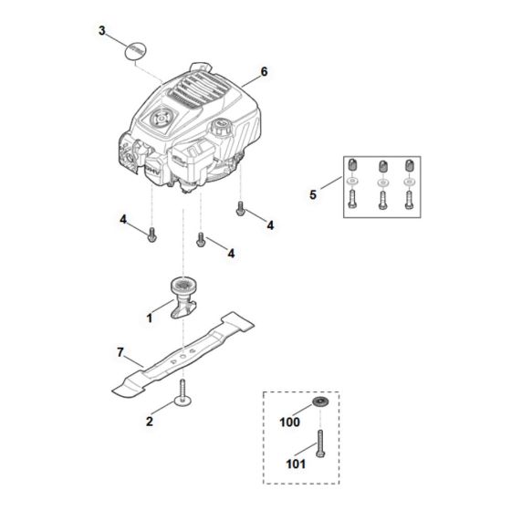 Engine & Blade Assembly