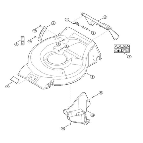 Handle for Stihl RM 253.0 T Mower