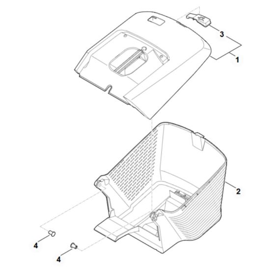 Grass Catcher Bag for Stihl RM 453.3 V