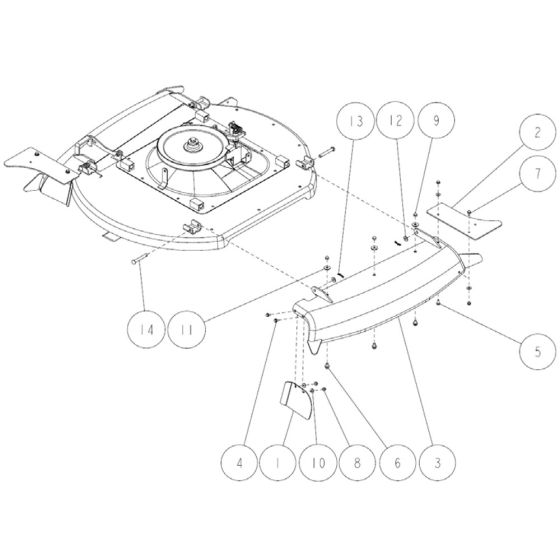 Cutting Assembly -1 for OREC RM97 Mower