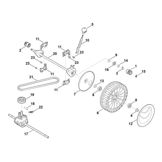 Front Axle & Gear Box for Stihl