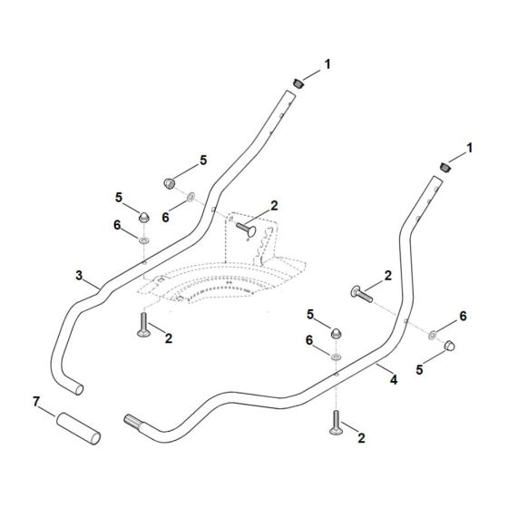Handle Lower Part for Stihl Mower