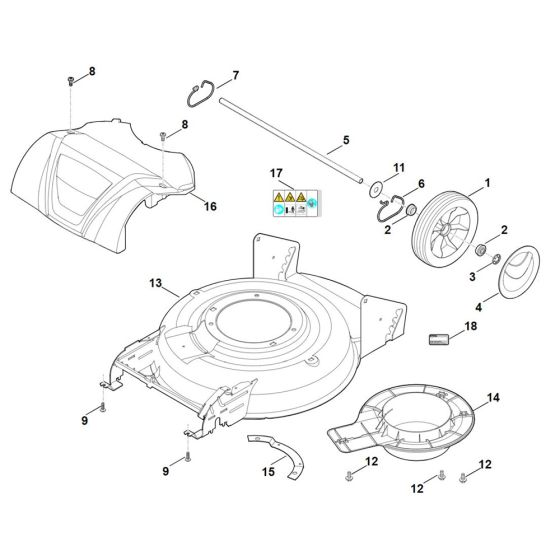 Rear Axle Housing for Stihl Mower