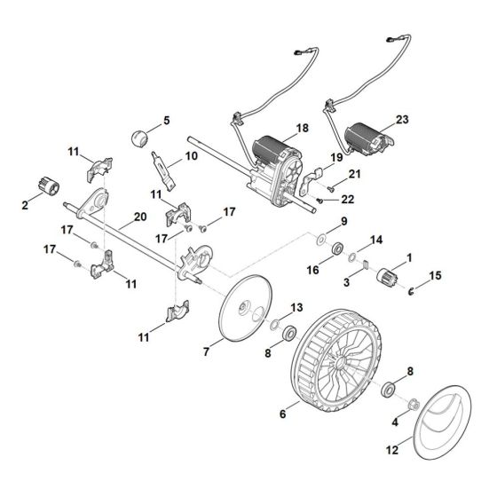 Front Axle & Gear Box for Stihl