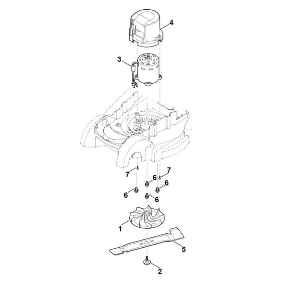 Engine and Blade for Stihl RMA 239.1