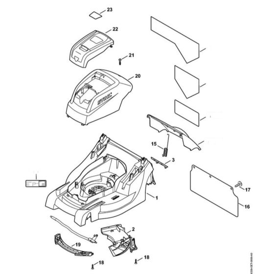 Housing, Hood for Stihl RMA 410 C