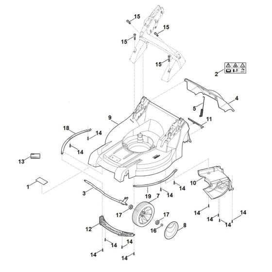 Front Axle Housing for Stihl Mower
