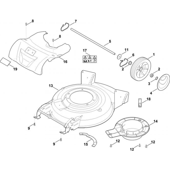 Housing, Rear Axle for Stihl RMA 2.0 RT Cold Pressure Washers.