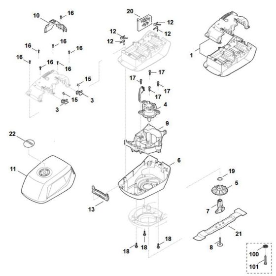 Engine & Blade Assembly