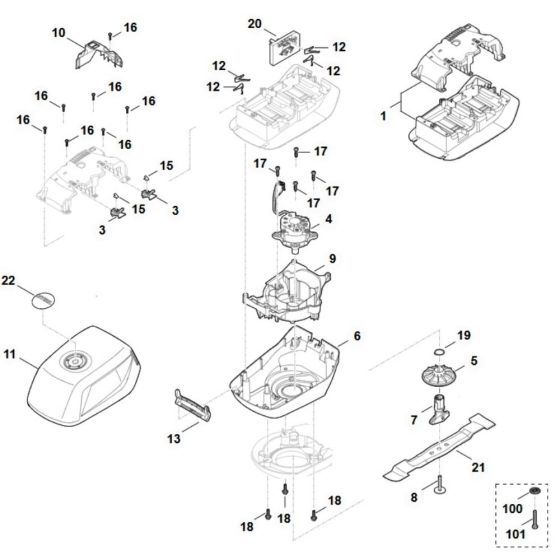 Engine & Blade Assembly