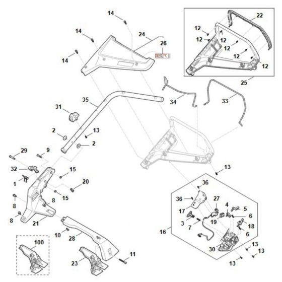 Handle Assembly for Stihl