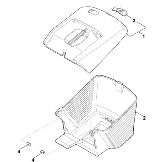 Grass Catcher Bag for Stihl RMA 443.3
