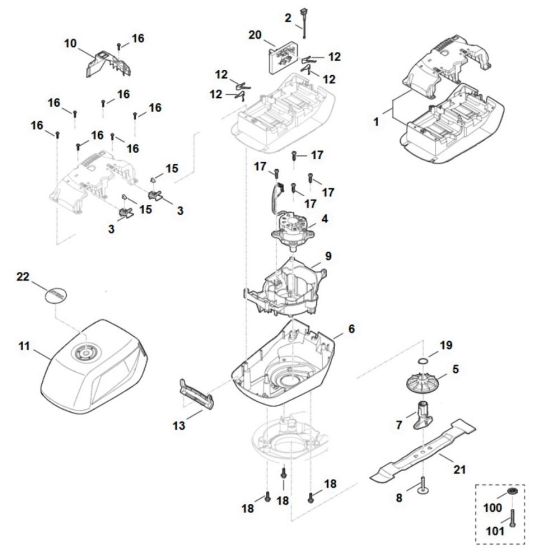 Engine & Blade Assembly