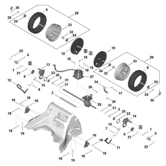 Drive Assembly for Stihl RMA 750.0 V