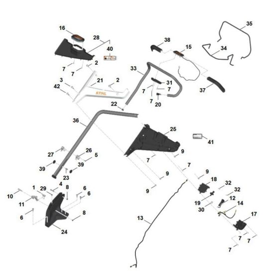 Grass Catcher Bag for Stihl RMA 253.3 T