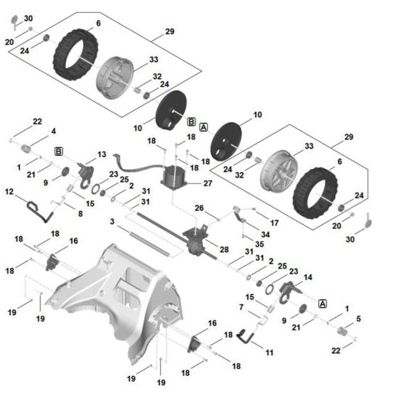 Drive Assembly for Stihl RMA 756.0 V