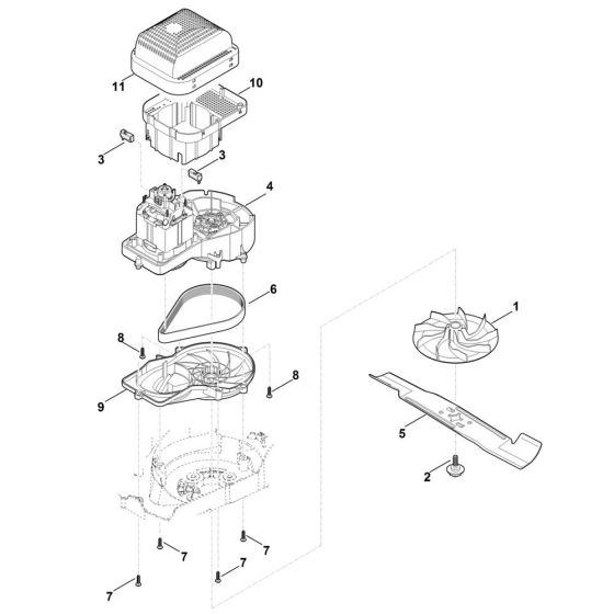 Engine & Blade Assembly