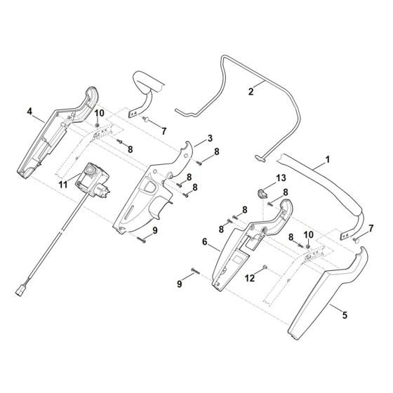 Handle Upper Part for Stihl Mower