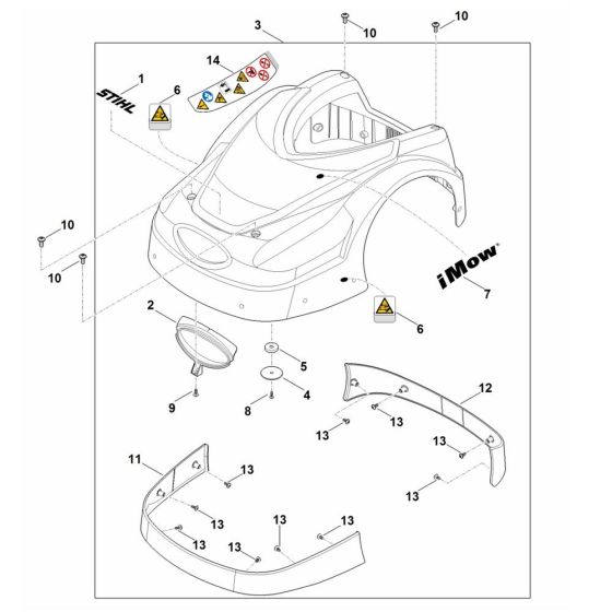 Machine Cover for Stihl RMI 422.0