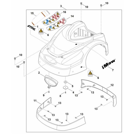 Machine Cover for Stihl RMI 422.0 P