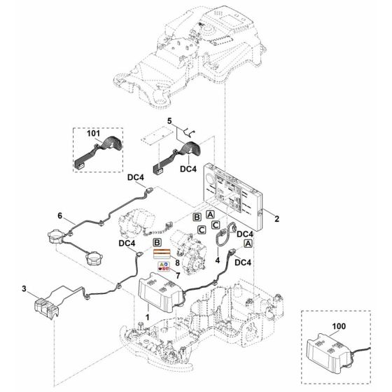 Stihl RMI 422.0 P Electrical Assembly