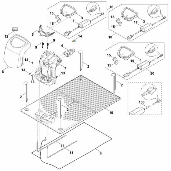 Docking Station for Stihl RMI 422.0 P
