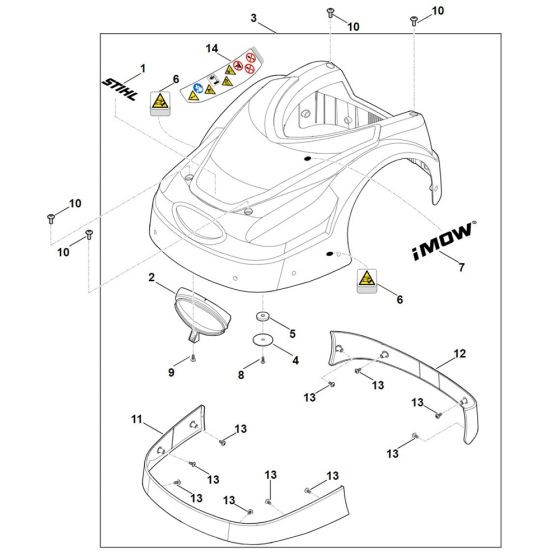 Machine Cover for Stihl RMI 422.1 P