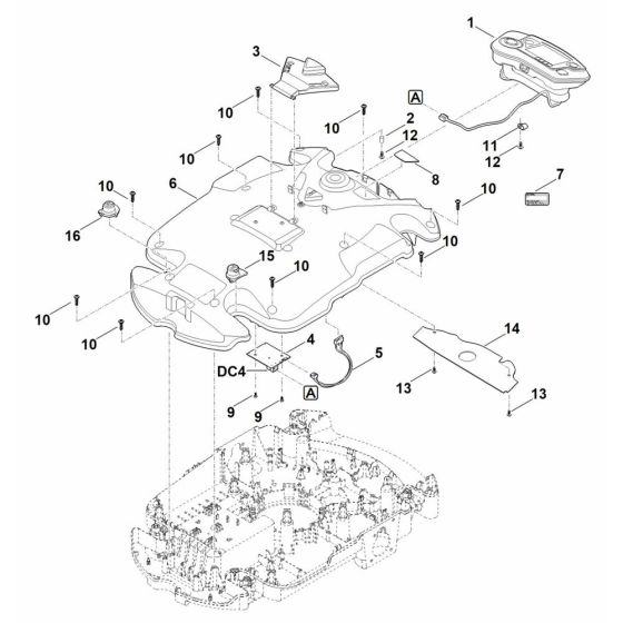 Upper Housing for Stihl RMI 632.0 C