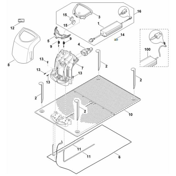 Docking Station for Stihl RMI 632.0 C