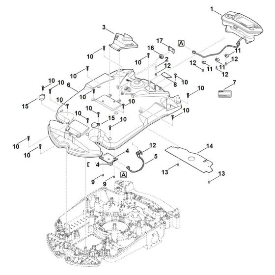 Housing Upper Part for Stihl Mowers