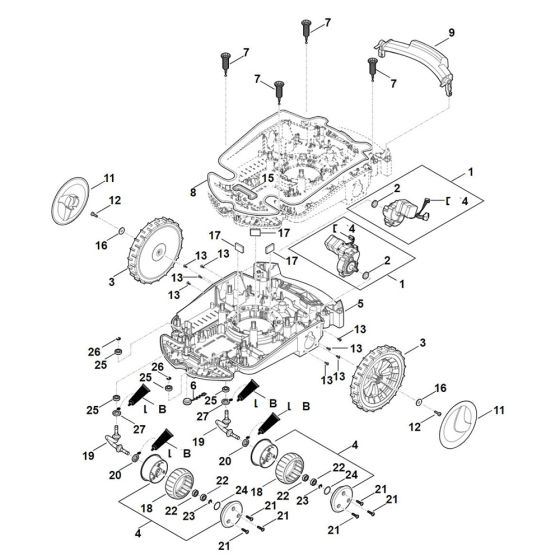 Lower Housing Chassis for Stihl