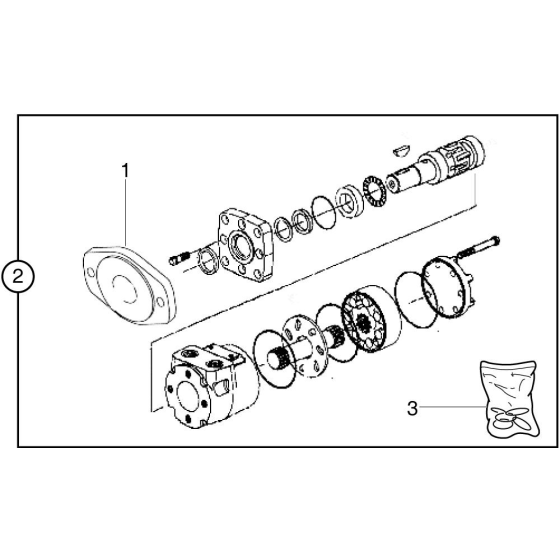 Hydraulic Motor - Eaton Char-Lyn Assembly for Belle Roller Striker Screed