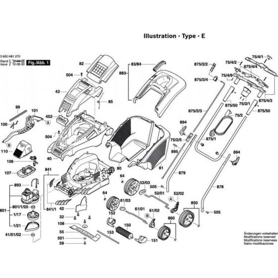Lawnmower Assembly for Bosch Rotak
