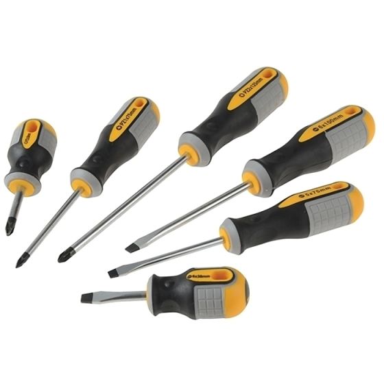 Screwdriver Set of 6 SL / PZ by Roughneck - 22-198