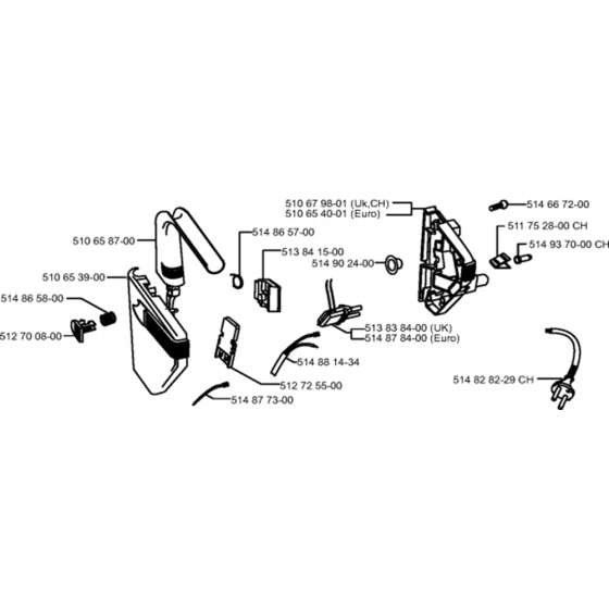 Electrical Assembly for Husqvarna Royal 43EL Consumer Lawn Mower