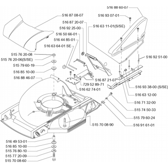 Frame Assembly for Husqvarna Royal 47 Consumer Lawn Mower