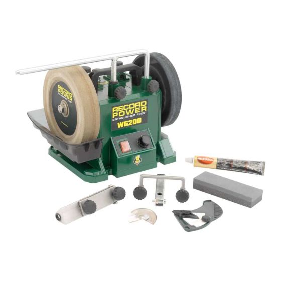 Record Power WG200 200mm (8in) Wet Stone Grinder 160W 240V