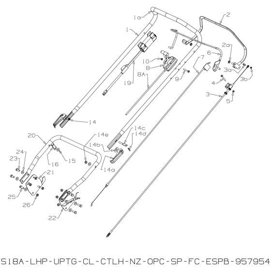 Handle Assembly for Masport RR18SP