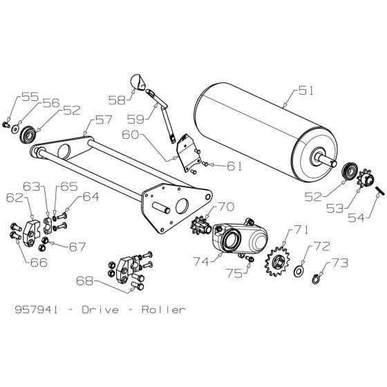 Roller Assembly for Masport RR18SP