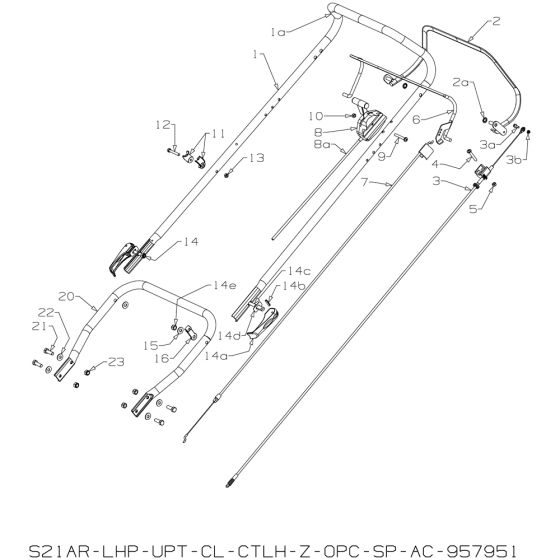 Handle Assembly for Masport RRSP22