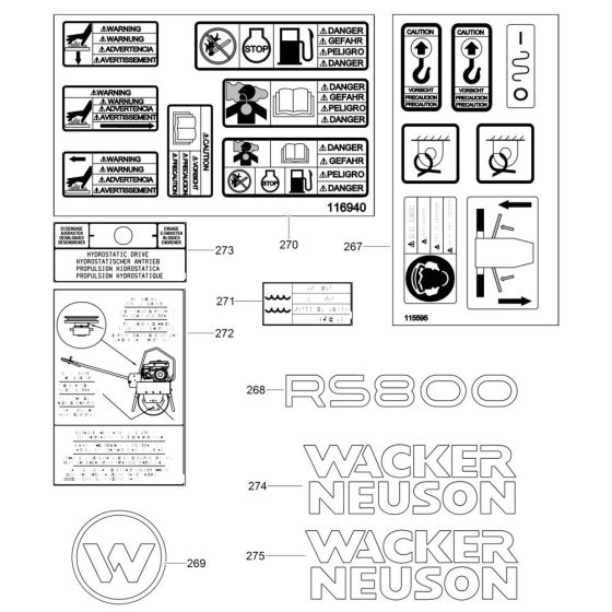 Decals for RS800H Roller