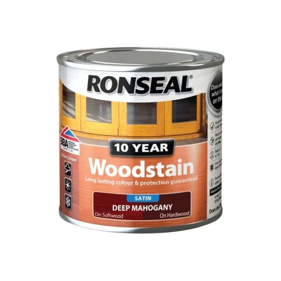 10 Year Woodstain Deep Mahogany 1hr Dry time best weather protedtion 250ml