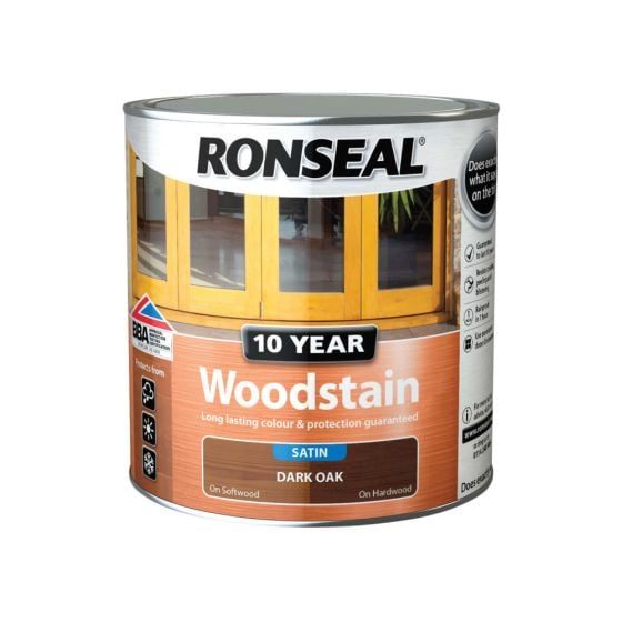 10 Year Woodstain Dark Oak 1hr Drying time best weather protedtion 750ml