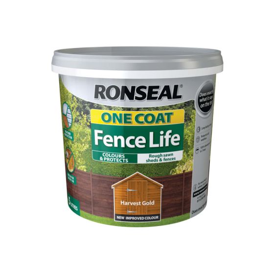 One Coat Fence Life Harvest Gold 5 Litre