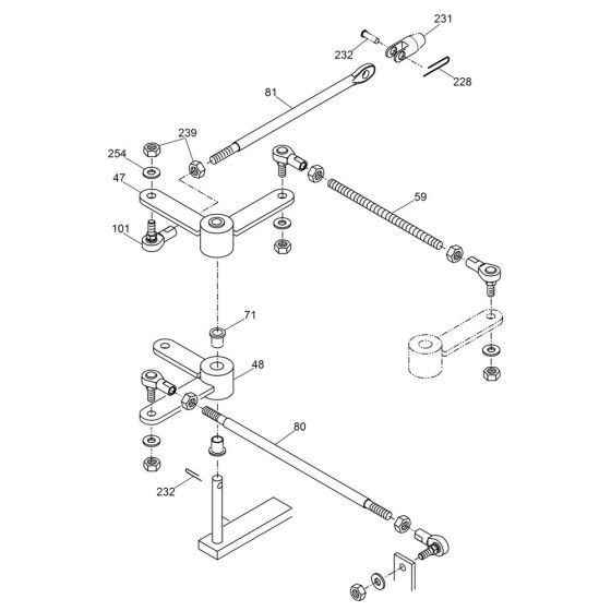Drive Linkage for Wacker RSS800A