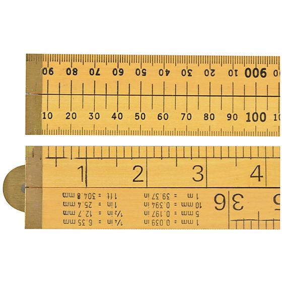 Wooden 4 Fold Rule 1m / 39in (Loose) by R.S.T. - RSR073