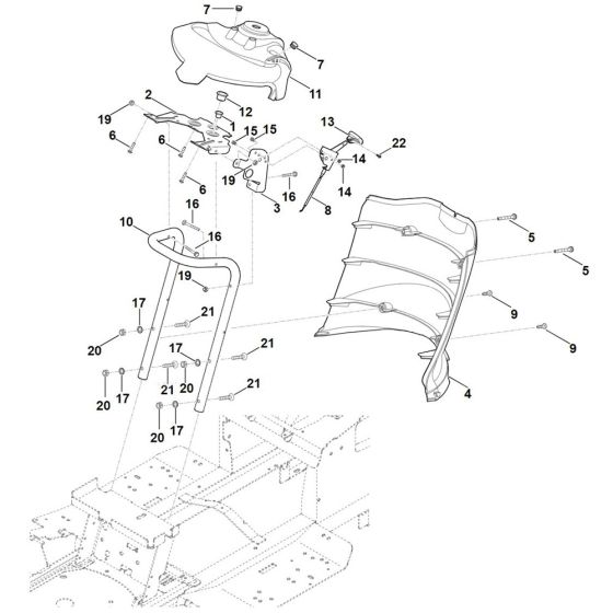 Dashboard for Stihl RT 4097.1 SX